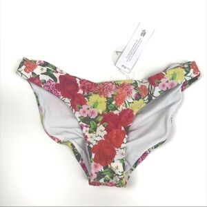 Pilyq Floral Multi Color Swim Bikini Size Small